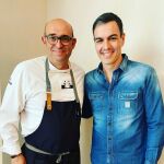El presidente del Gobierno, Pedro Sánchez, cena en el restaurante Cocinandos de León