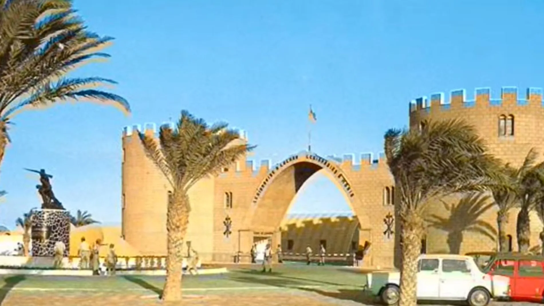 antiguo acuartelamiento del IV Tercio de la Legión «Alejandro Farnesio» en Dajla (la ciudad de Villa Cisneros en los tiempos del Sáhara como provincia española)