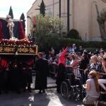Procesión de la Hermandad del Silencio en el barrio de Pizarrales de Salamanca