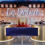 El presidente y candidato Emmanuel Macron y la candidata de extrema derecha, Marine Le Pen