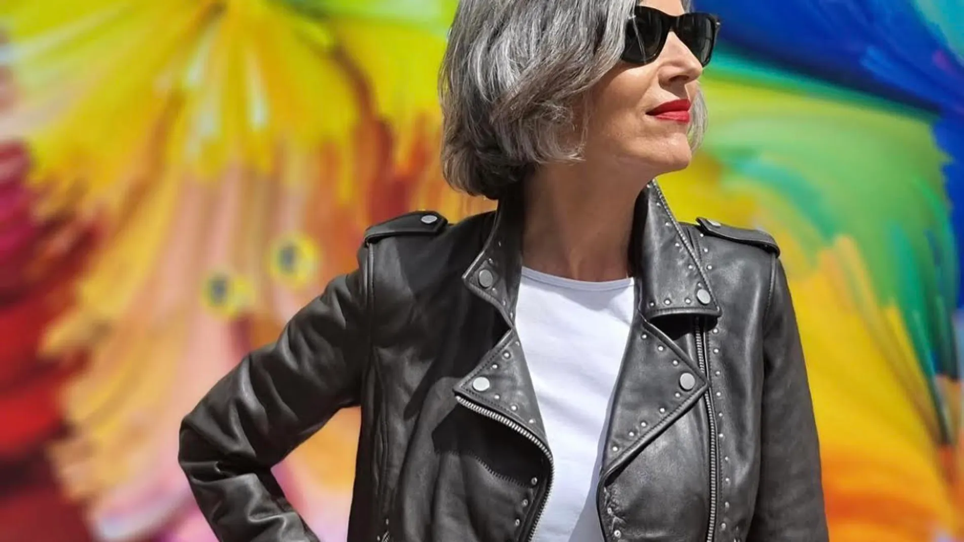 Carmen Gimeno con falda midi de Zara.