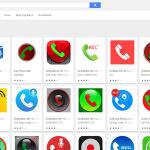 Google Play mostrando "apps" de grabación de llamadas.