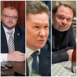 Vladislav Avaev (izquierda), Alexander Tyulyakov (centro) y Sergey Protosenya (derecha), algunos de los oligarcas que han muerto desde el comienzo de la invasión rusa a Ucrania