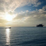 Una plataforma petrolera