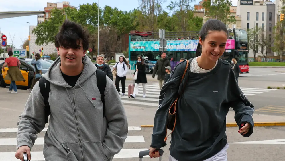 Victoria Federica de vuelta a Madrid.