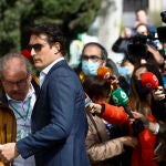 El empresario Luis Medina acude a declarar como investigado a los juzgados de Madrid el pasado abril por el "caso mascarillas"