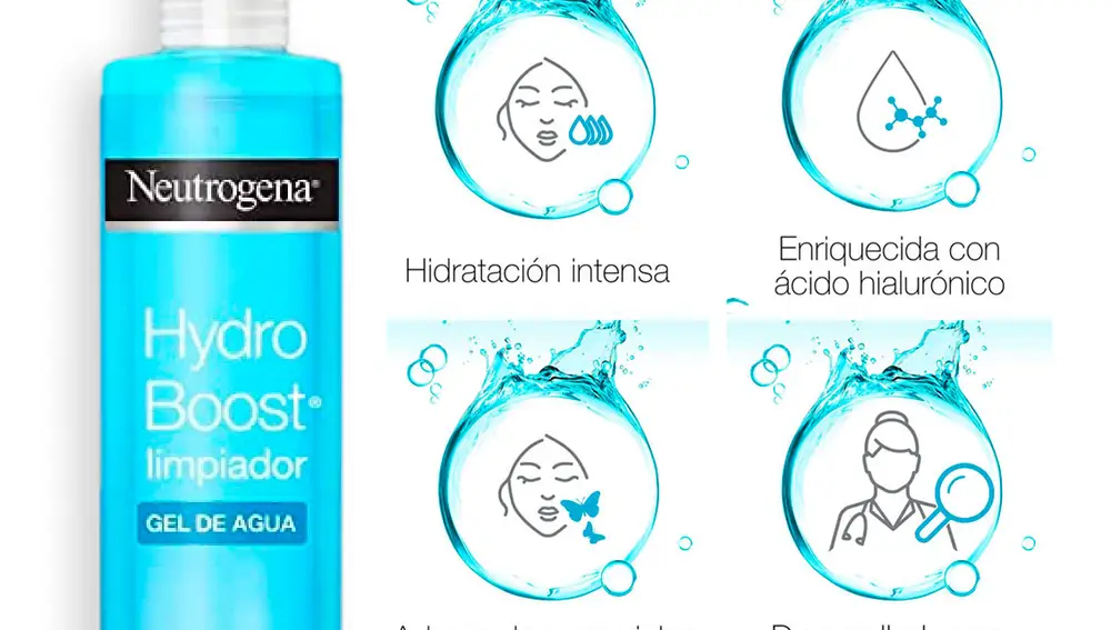 Algunos de los beneficios del gel Hidro Boost de Neutrogena