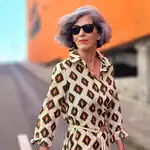 Carmen Gimeno con vestido midi de Zara.