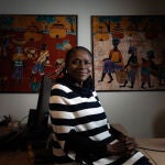 Franca Ovadje en la sede de la ONG Harambee en Madrid
