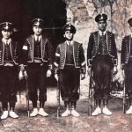 Mossos de Castellterçol en 1913. Fuente: Mossos d'Esquadra.