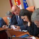 Pleno de la Diputación de Segovia presidido por Miguel Ángel de Vicente