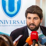 El presidente de la Comunidad de Murcia Fernando López Miras