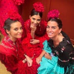 Victoria Federica disfrutando de la Feria de Abril con sus amigas.
