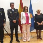 Virginia Barcones asiste a la toma de posesión del nuevo comisario de Salamanca