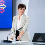 La ministra Portavoz, Isabel Rodríguez, a su llegada a una rueda de prensa posterior a la reunión del Consejo de Ministros