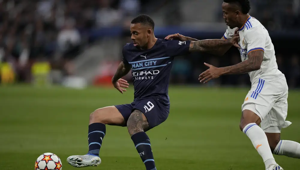 Gabriel Jesús con el Manchester City.
