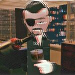El avatar de Ray Loriga presenta algunos de los atributos característicos del escritor como el parche o la barba, aunque eso sí, el cigarro parece requerir una mejor orientación