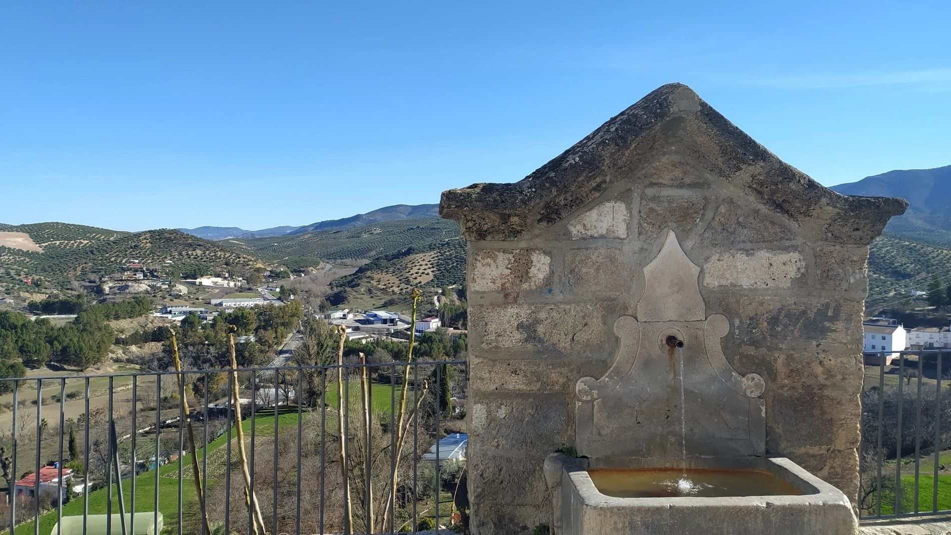 Uno de los miradores del Balcón del Adarve, en Priego de Córdoba