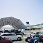 El puerto de Almería durante la Operación Paso del Estrecho (OPE) de 2019