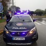 Imagen de un coche de una patrulla de la Policía Nacional