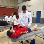 Alumnos de fisioterapia de la UCAV