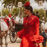 María García de Jaime en la Feria de Sevilla.