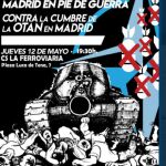 Cartel con el que se convocan las reuniones para organizar las protestas contra la cumbre de la OTAN