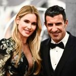 Luis Figo y Helen Svedin