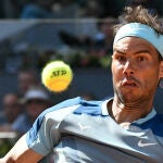 Rafa Nadal, durante su participación en el Mutua Madrid Open