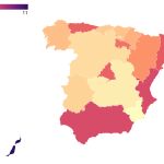 Crecimiento interanual del PIB por Comunidades Autónomas (2022 T1)