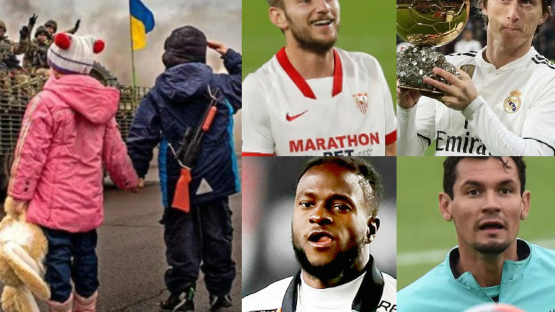 De "Niños de la Guerra" a futbolistas de élite