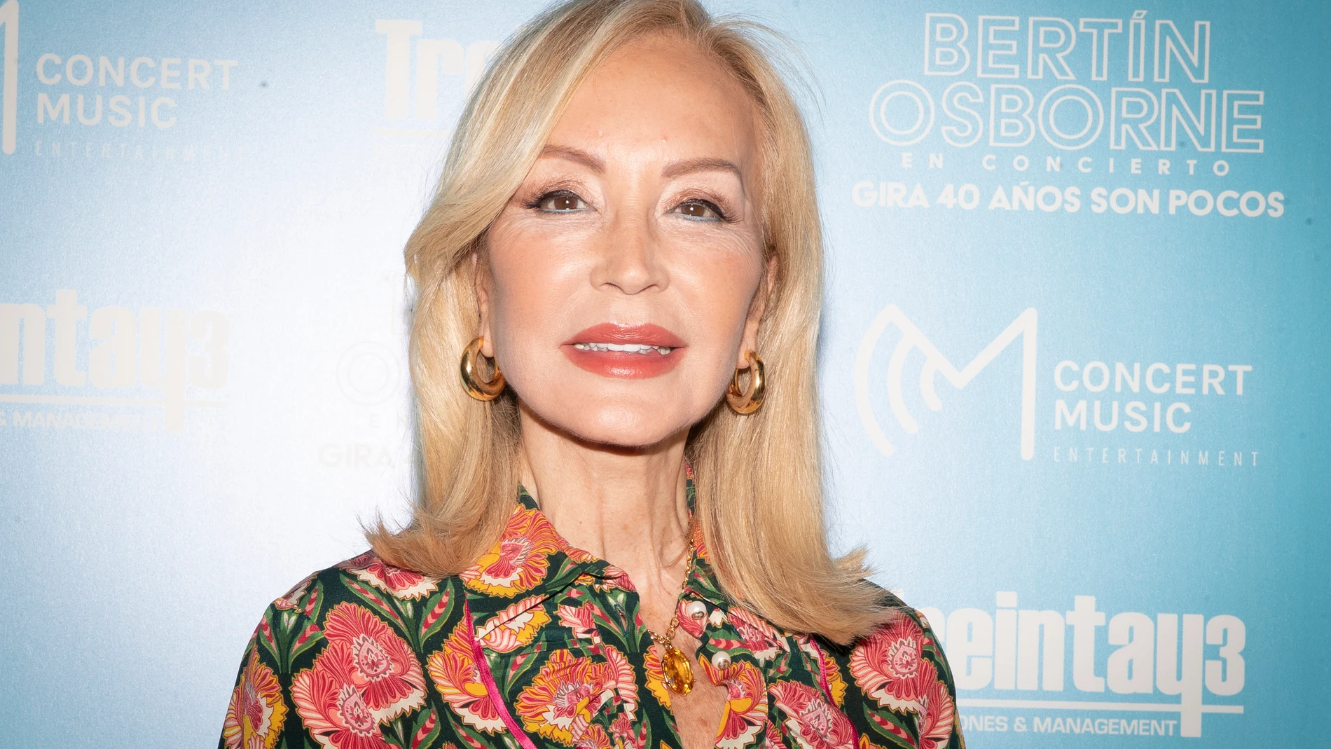 Carmen Lomana en el concierto de Bertín Osborne en Madrid.