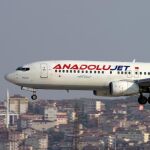 Un avión de la compañía AnadoluJet, en una imagen de archivo