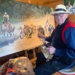 Alejandro Yunta, pintor barcelonés que expone en Las Ventas
