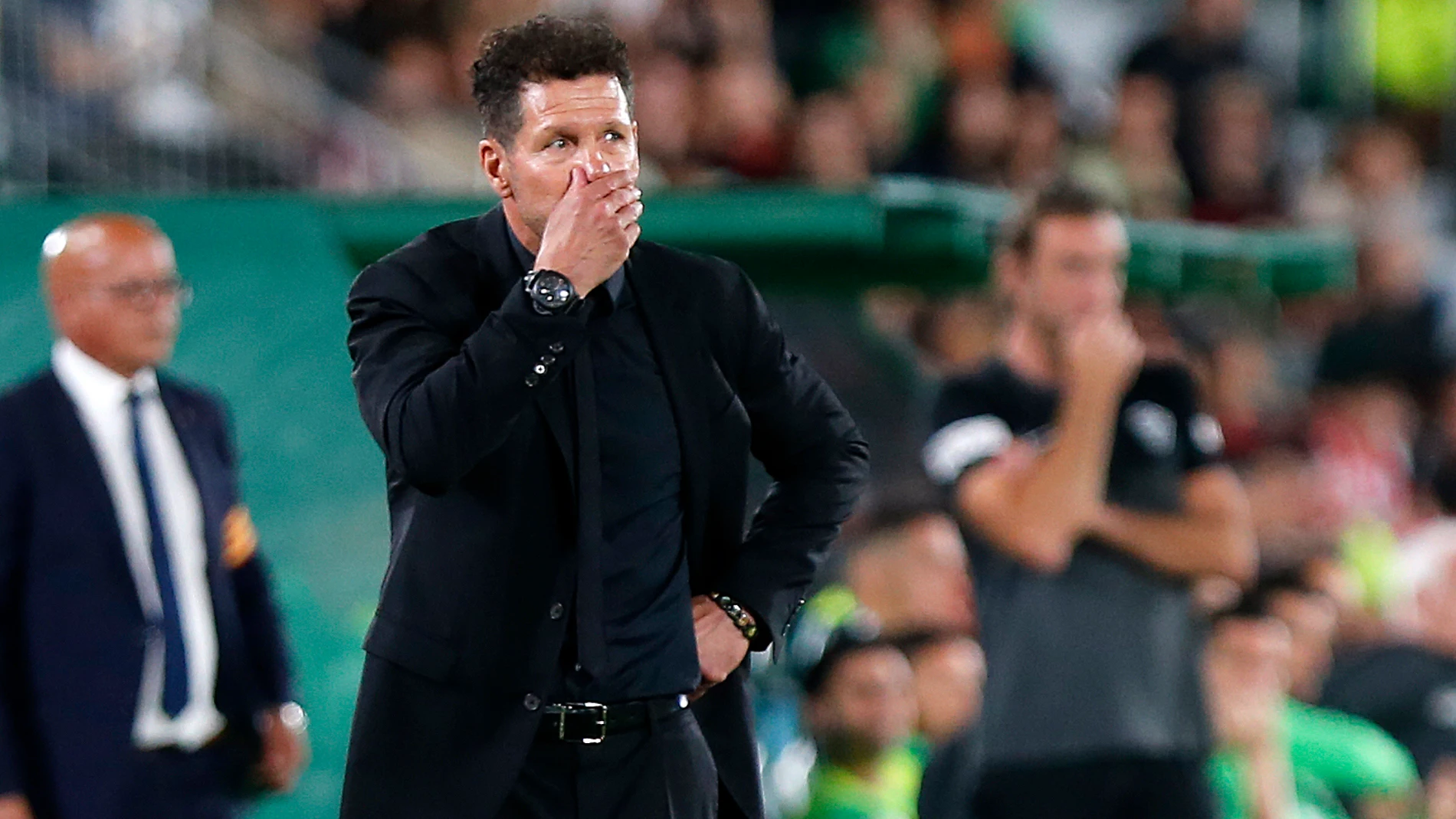 El entrenador del Atlético de Madrid, Diego Simeone. EFE/Manuel Lorenzo