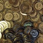Monedas de bitcoin
