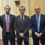 De izq a dcha: Iñigo Bertrand, Consejero Delegado de Edison Next España; Nicola Monti, CEO de Edison Italia; y Giovanni Brianza, Director Ejecutivo de Edison Next