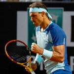 Rafa, en uno de sus últimos partidos en Roma