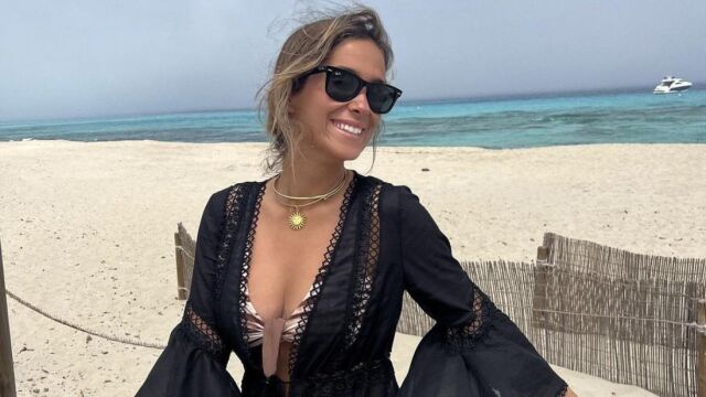 María Pombo disfrutando de Ibiza.