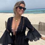 María Pombo disfrutando de Ibiza.