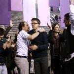 Pablo Iglesias e Íñigo Errejón durante la Asamblea ciudadana de Podemos del Vistalegre II.