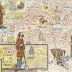 Mapa ilustrado de San Isidro