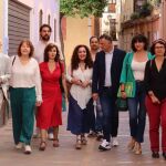 Los integrantes de Por Andalucía, con Inmaculada Nieto en el centro