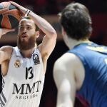 Sergio Rodríguez fue protagonista en la histórica victoria del Madrid ante el Barça (62-100) en la semifinal de la Final Four de 2014