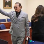 Johnny Depp durante su juicio en Virginia contra su ex mujer, Amber Heard