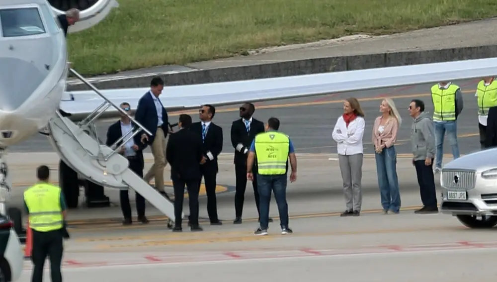 Don Juan Carlos se reune con Pedro Campos y Cristina Franze