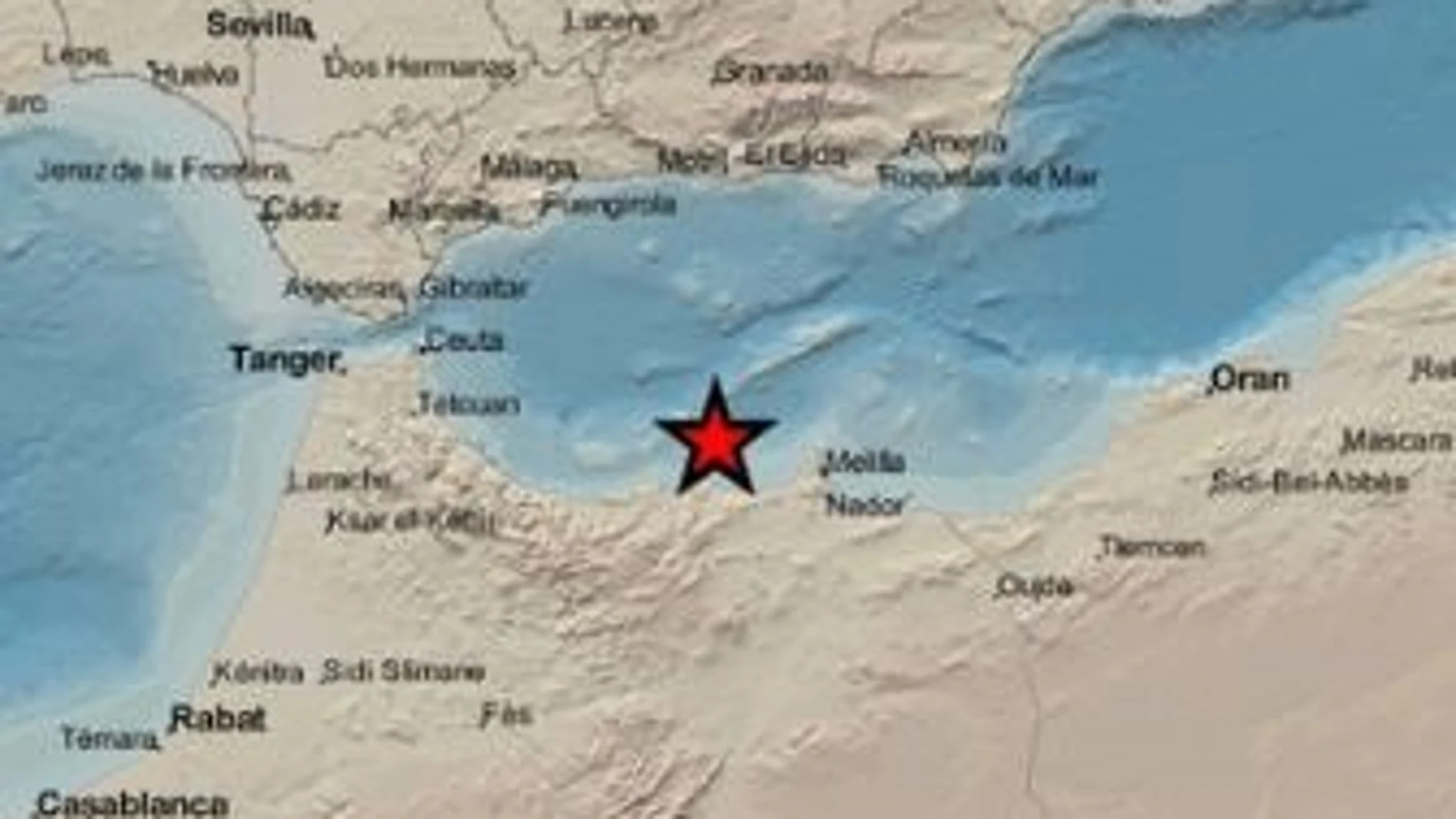 Registrado un terremoto de magnitud 3,8 en la zona de Alborán. IGN (Foto de Archivo)