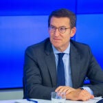 El presidente del Partido Popular, Alberto Núñez Feijóo