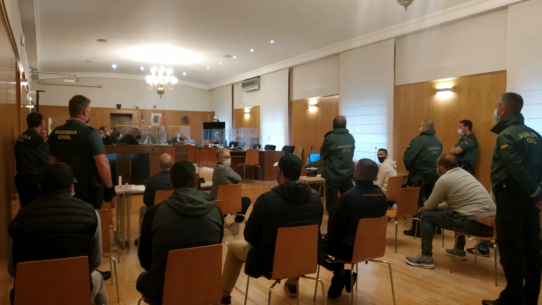 Los integrantes de la 'Banda del BMW' comparecen en la Audiencia de Valladolid