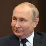 El presidente ruso Vladimir Putin durante una reunión con el presidente de Bielorrusia Alexander Lukashenko